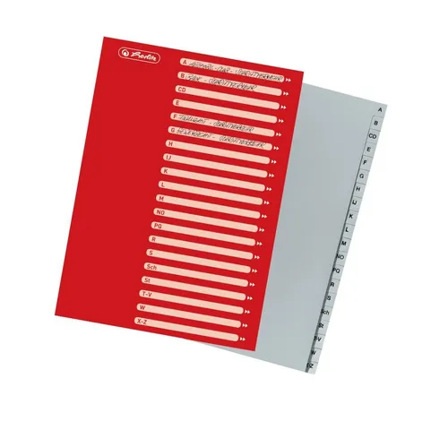 Herlitz Ordner Register / A-Z / PP / DIN A4 / 20tlg.