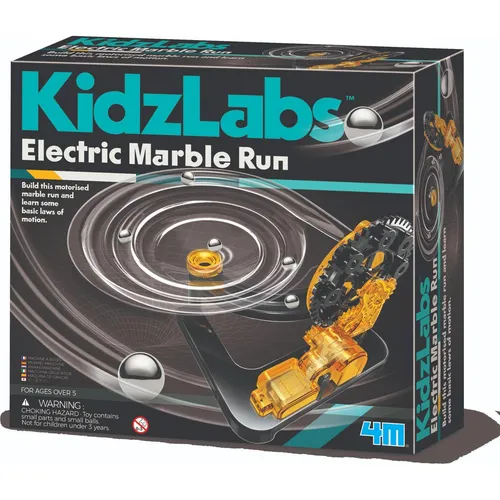 KidzLabs - Murmel-Maschine, motorisiertes Kugelrennen für Kinder ab 5 Jahren, lehrreich und spannend