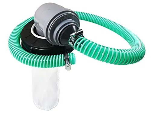 FN-Technik IBC Regenwasser Deckelfilter DN 150 HT Bogen NW 75/25 mm Zulaufschlauch