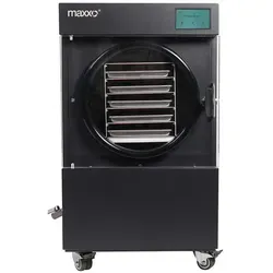 Maxxo Lyo Pro Compact Gefriertrockner Lebensmittel -50 °C, 5 Edelstahl Einschübe, App TUYA Steuerung, geringer Verbrauch, 1400 W - Schwarz