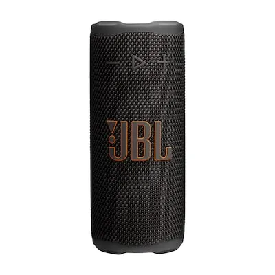 JBL Grip Tragbarer Bluetooth-Lautsprecher schwarz - Connected Speaker mit IP68 Schutz, 14 Stunden Akkulaufzeit und Auracast-Funktion für kabelloses Koppeln weiterer Lautsprecher.