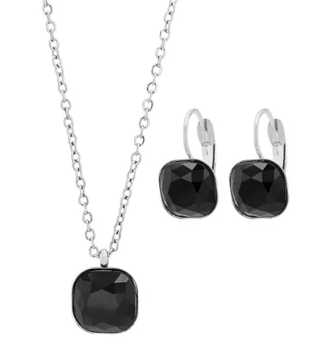 AKZENT Schmuckset Lia Edelstahl silber