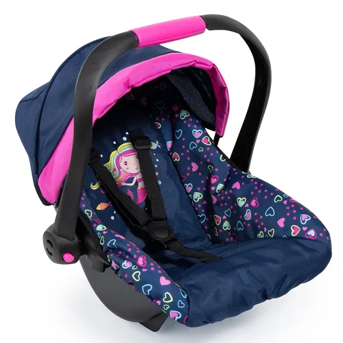 Bayer Design Puppen-Autositz mit Dach blau TOP - Kleidung & Accessoires, sicherer Puppen-Autositz mit schützendem Dach für fantasievolles Spielen und Rollenspiele.