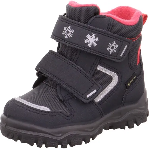Superfit Baby-Mädchen HUSKY1 Gore-Tex Schneestiefel grau/pink - Mädchenmode mit warmem Futter und herausnehmbarer Einlegesohle für optimalen Komfort und perfekte Passform.