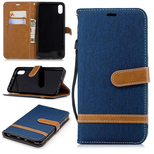 Handyhülle Schutz Case für Apple iPhone XS Max Cover Tasche Wallet Etui Bumper