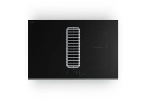 Klarstein Induktions-Kochfeld IR474F-S4-80-0 mit Dunstabzug - Kochfelder mit 4 Zonen, 8400 W Leistung und integrierter Abzugshaube für ein entspanntes Kocherlebnis. Minimalistisches Design aus Glas und Edelstahl.