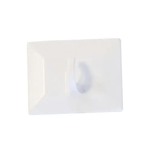 Gardinia Klebehaken für Bambus-Rollo, Raff-Rollo und Dekoration, 2 Stück, Kunststoff, Weiß