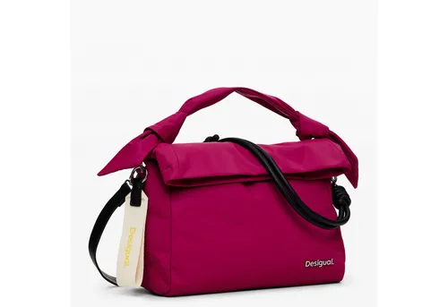 Desigual Schultertasche Priori Loverty 3.0 fuchsia - Moderne Umhängetasche in lebhaftem Fuchsia, ideal für den Alltag mit viel Stauraum und stylischem Design.