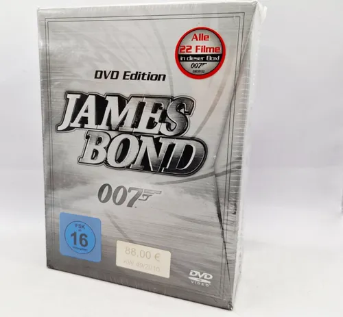 JAMES BOND 007 DVD Edition - 22 Filme in Deutscher Sprache - Box Set mit 22 Actionfilmen, FSK 16, ideal für James Bond-Fans und Sammler, NEU und originalverpackt