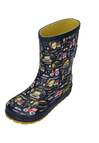 KOEL WELLIE TRACTOR V2 Barfußschuh Print Blue von Koel