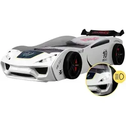 Autobett Dream Racer Kinderbett im Rennauto-Design - Kinderbett im Rennwagen-Design mit LED Frontscheinwerferbeleuchtung, ideal für kleine Rennfahrer und sorgt für spannenden Schlafkomfort!