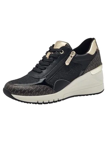 MARCO TOZZI Damen Sneaker 2-23723-41, Black Comb 1, 40 EU - Damen-Sneaker mit innovativer Futtertechnologie für hohen Tragekomfort und optimale Passform. Ideal für Alltag und schickere Anlässe, perfekt kombinierbar mit jedem Outfit.