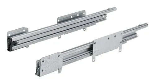 Hettich Auszugsführung 74865 - Überauszug, ls/rs, verzinkt - Türsicherung mit hoher Stabilität, ideal für sichere und langlebige Möbelanwendungen
