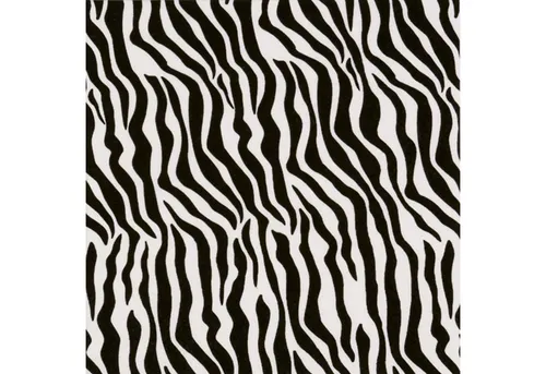 ti-flair Papierserviette, Servietten Papier 33x33cm 3-lagig Zebra Muster 20 Stück Schwarz / Weiß