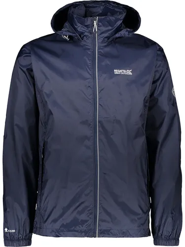 Regatta Regenjacke Lyle IV - Wasserdichte Herrenjacke in Navyblau, Größe M - Funktionsjacke mit wasserdichtem Isotex 5000-Gewebe, versiegelten Nähten und atmungsaktivem Netzfutter - ideal für Outdoor-Aktivitäten und lässt sich in der eigenen Tasche verstauen.