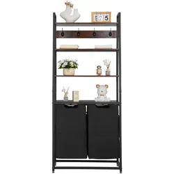 VEVOR Wäschekorb Wäschesortierer mit 4 Ebenen - Praktischer Wäschesammler aus 600D Oxfordstoff, ideal für die Waschküche mit 4 Fächern für effektives Wäschesortieren und einfache Mobilität.