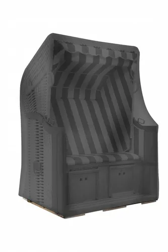 Tepro Strandkorb-Schutzhülle Universal - Schützt große Strandkörbe (155x105x170 cm) vor Witterungseinflüssen, aus robustem Polyethylen (PE) in schicker schwarzer Farbe.
