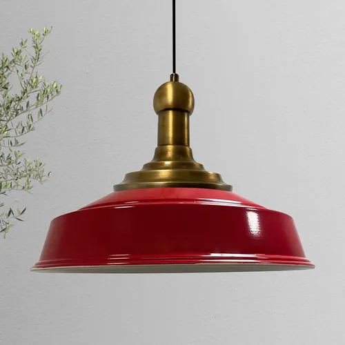 Bamyum Pendelleuchte Asletl-Knob Ø41 cm in rot von Bamyum