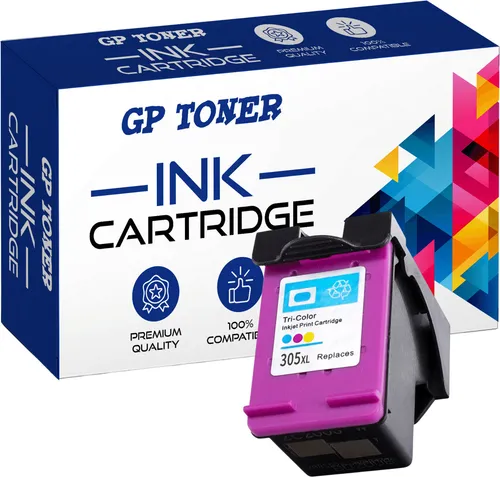 GP TONER Druckerpatronen für HP 305XL - Tintenpatronen für Tintenstrahldrucker, hochwertige PREMIUM-Qualität, zertifiziert nach ISO-Normen, ideal für Viel-Drucker mit 18 ml Inhalt für mehr Druckvolumen.