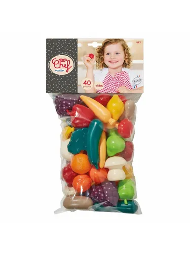 Ecoiffier 100% Chef Play Food Vegetables 40pcs. von Ecoiffier
