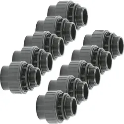 HAF 10x PVC Fittings Verschraubung O-Ring 63mm x 2