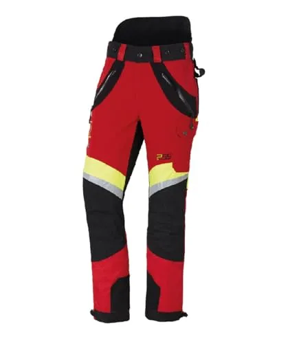 PSS Schnittschutzhose X-Treme Air Rot/Gelb Größe 48