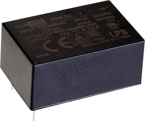 MEAN WELL IRM-02-5 AC/DC-Printnetzteil 5 V/DC 400mA 2W