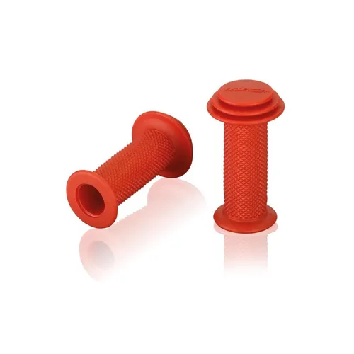 XLC Kinder Fahrrad Lenker Griffe 82mm mit Prallschutz rot