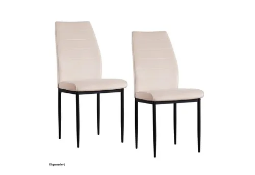 HTI-Living Esszimmerstuhl Madison Velvet Creme (Set, 2 St)