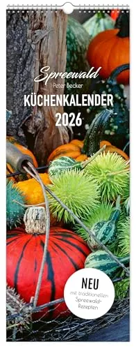 Küchenkalender Spreewald 2026 NEU! inkl. Rezepte | 15 x 40 cm | weißes Kalendarium