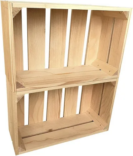 sunnypillow Holzkiste Holzkisten Obstkisten Apfelkisten in vielen Farben zur Auswahl, 2er Set 25x40x15cm