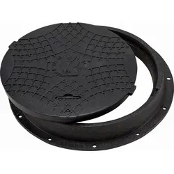 BabylonPlast Schachtabdeckung DN600/800 A15 Schwarz