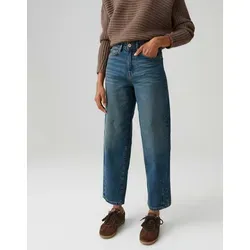 OPUS Damen Barrel | LOLAH MODERN Barrel Jeans aus BCI Cotton Mix Mid Rise mid Retro Blue, 44 L28