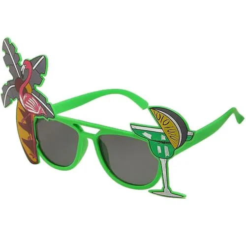 Stück Kokosnuss-Flamingo-Brille, Lustige Sonnenbrille, Party-Sonnenbrille, Lustige Sonnenbrille, Hawaii-Brille, Hawaiianische Accessoires 1