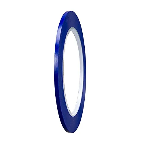 3M Vinyl Klebeband 471+, Konturenband / Markierungsklebeband, blau, 1/8 in x 36 yd /3.17mm, Länge 32.9m