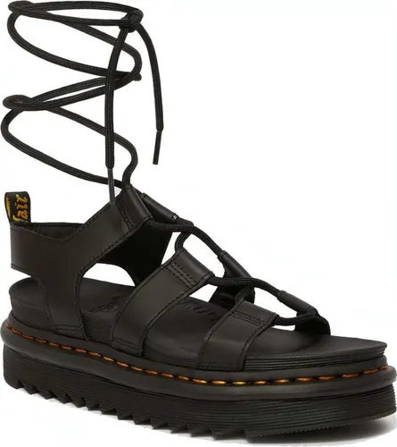 DR. MARTENS Nartilla Sandale schwarz 41 EU - Wanderschuhe aus hochwertigem hydro Leder, ideal für Outdoor-Aktivitäten und Freizeit mit bequemer Passform und robustem Blockabsatz.