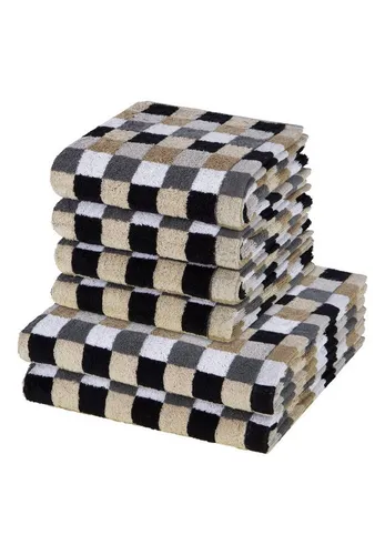 Cawö Handtuch Set 6er Pack Lifestyle in grau von Cawö