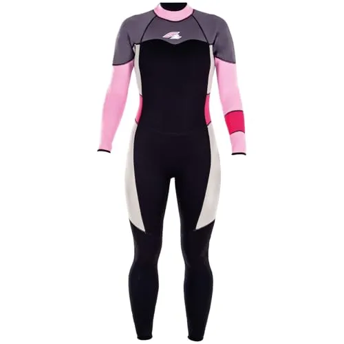 F2 Damen Neopren Anzug Gipsy - Full Suit 4/3 mm L Pink 2024/25 - Damen Neoprenanzug für Wassersport, flexibles 4/3 mm Material für optimalen Komfort und Wärme, ideal für aktive Frauen.