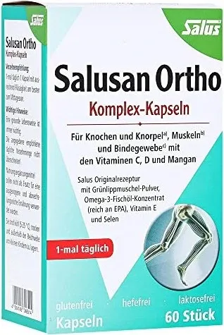 Salusan Ortho Komplex-Kapseln 60 St - Arzneimittel für gesunde Gelenke und Bindegewebe, rezeptfrei erhältlich und ideal zur Unterstützung der Mobilität.