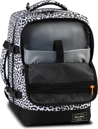Produktbild BestWay Cabin Pro Small Rucksack – Schwarz/Weiß