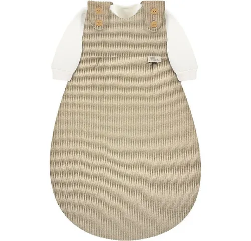 ALVI Baby-Mäxchen Schlafsack 3-tlg. Special Fabric Knit Größe 56/62 - Schlafsäcke aus 100% Baumwolle für höchsten Komfort und optimale Wärmeisolierung, ideal für Neugeborene.