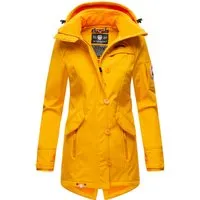 Marikoo Damen Softshelljacke – Soulinaa, wasserdicht mit abnehmbarer Kapuze - Die Soulinaa Softshelljacke von Marikoo vereint modernen Stil mit praktischen Funktionen. Ihr wasserabweisendes Material und das weiche Fleece-Innenfutter bieten optimalen Komfort bei Outdoor-Aktivitäten. Ideal für jedes Wetter!