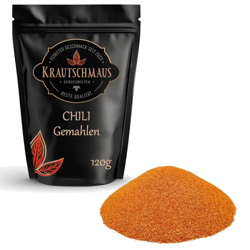 120g Chili gemahlen Chilli Pulver Chilipulver Gewürz Chiligewürz Chilligewürz
