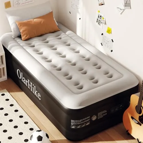 OlarHike Selbstaufblasendes Luftbett 1 Person, 90x200 cm mit integrierter Pumpe