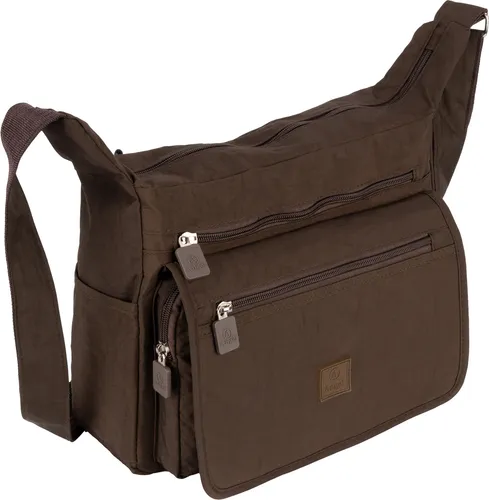 Damen Tasche Schultertasche Umhängetasche Crossover Bag Shopper (270) BRAUN