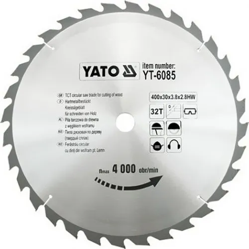 Yato YT-6085 Kreissägeblatt de 1 Stück(e) von YATO