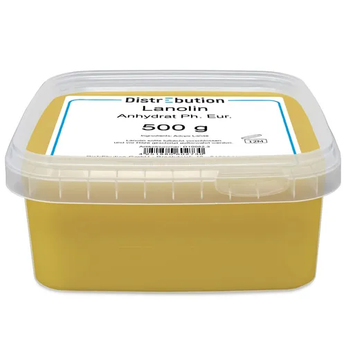 Lanolin 500g natürliche Hautpflege geruchsarm pestizidfrei Wollwachs Anhydrat