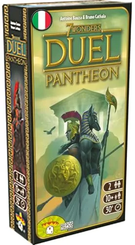 Asmodee, 7 Wonders Duel: Pantheon, Erweiterung Brettspiel, Ausgabe auf Italienisch