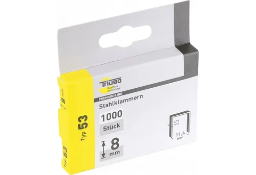 Triuso Tackerklammer Tackerklammern Typ 53 / 6mm 1000 Stück, 6 mm