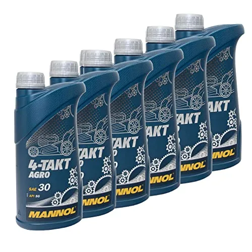 Motoröl Motor Öl für 4-Takt Traktoren Rasenmäher Agro SAE 30 MANNOL API SG 6 X 1 Liter